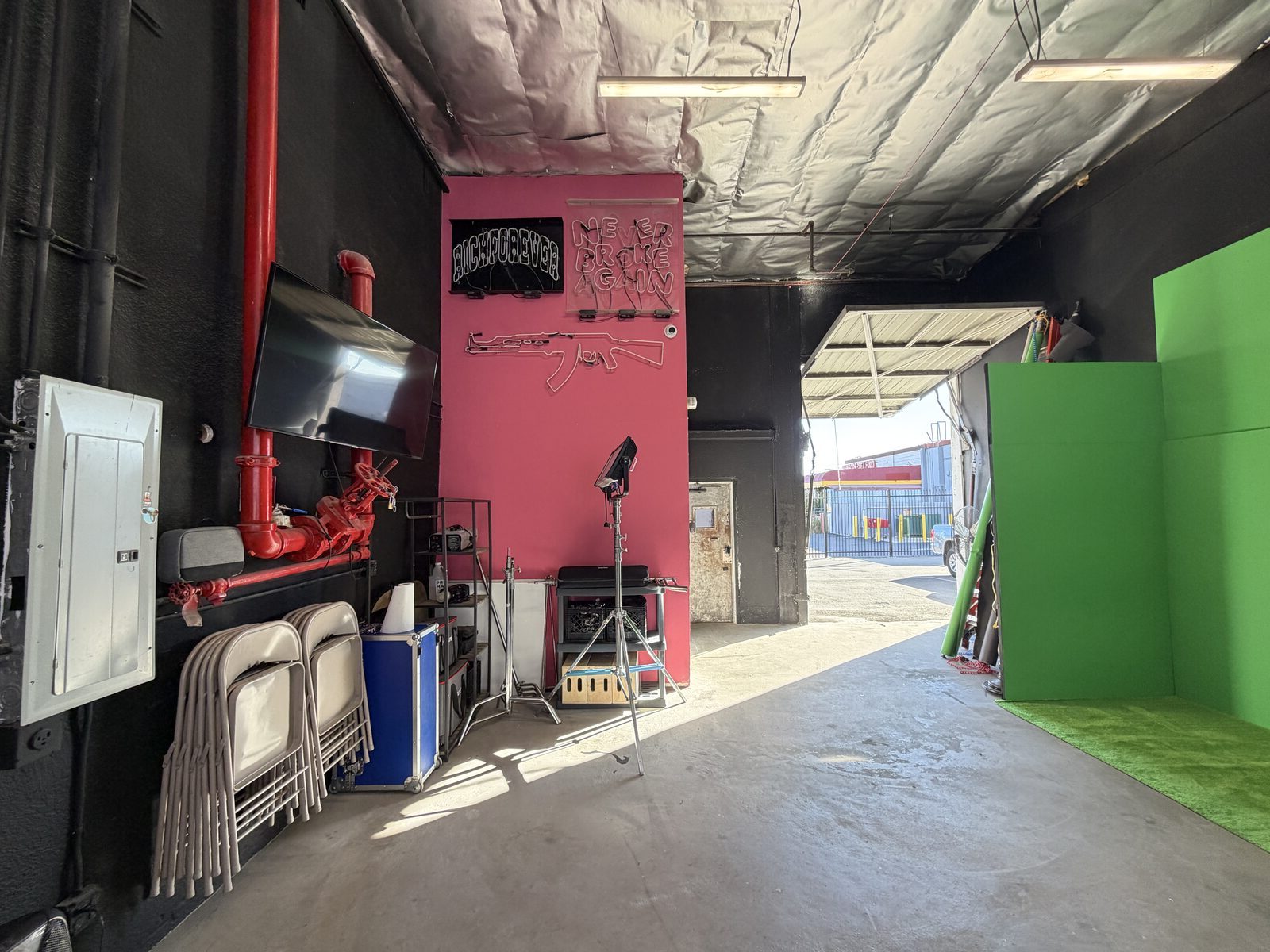 Student film production at professional studio North Hollywood